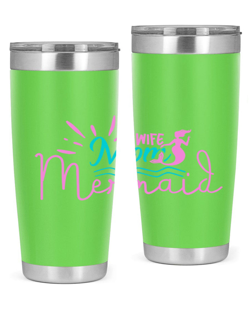 Wife Mom Mermaid 672#- mermaid- Tumbler
