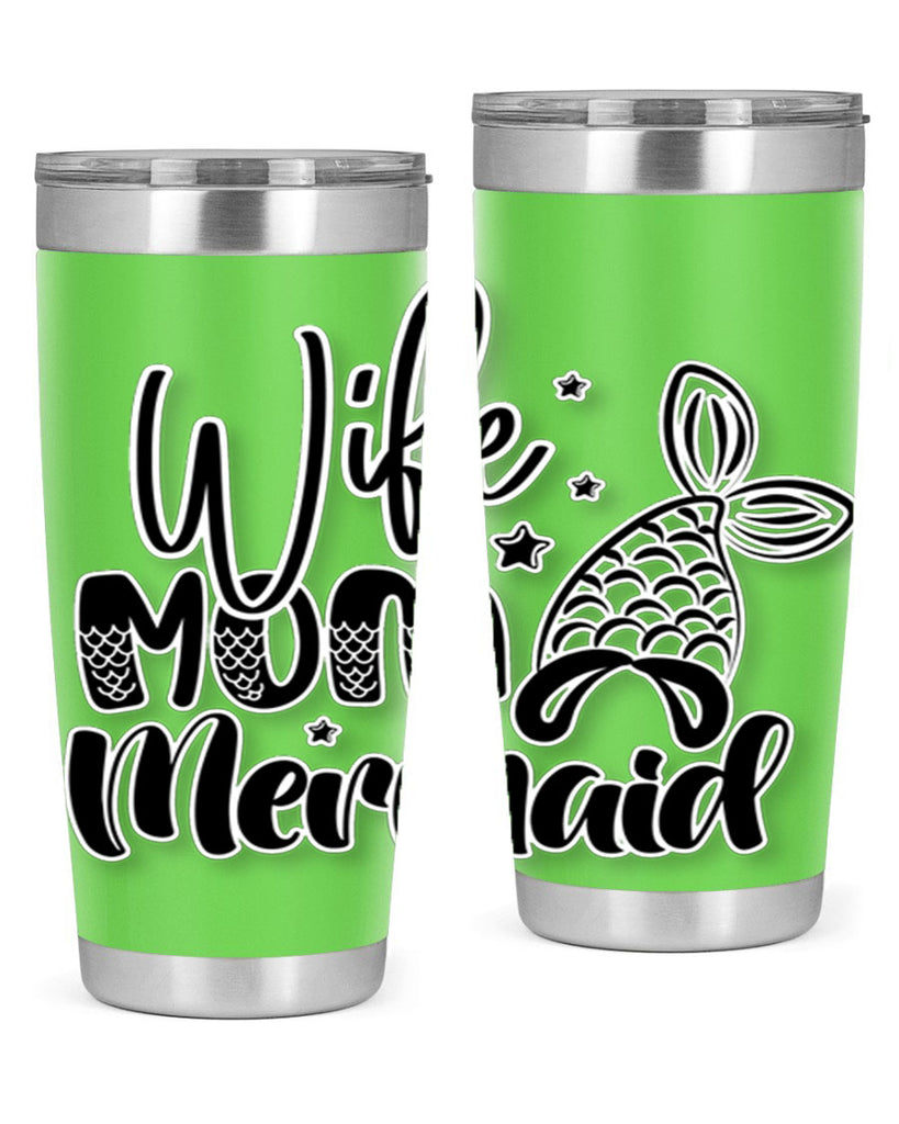 Wife Mom Mermaid 675#- mermaid- Tumbler
