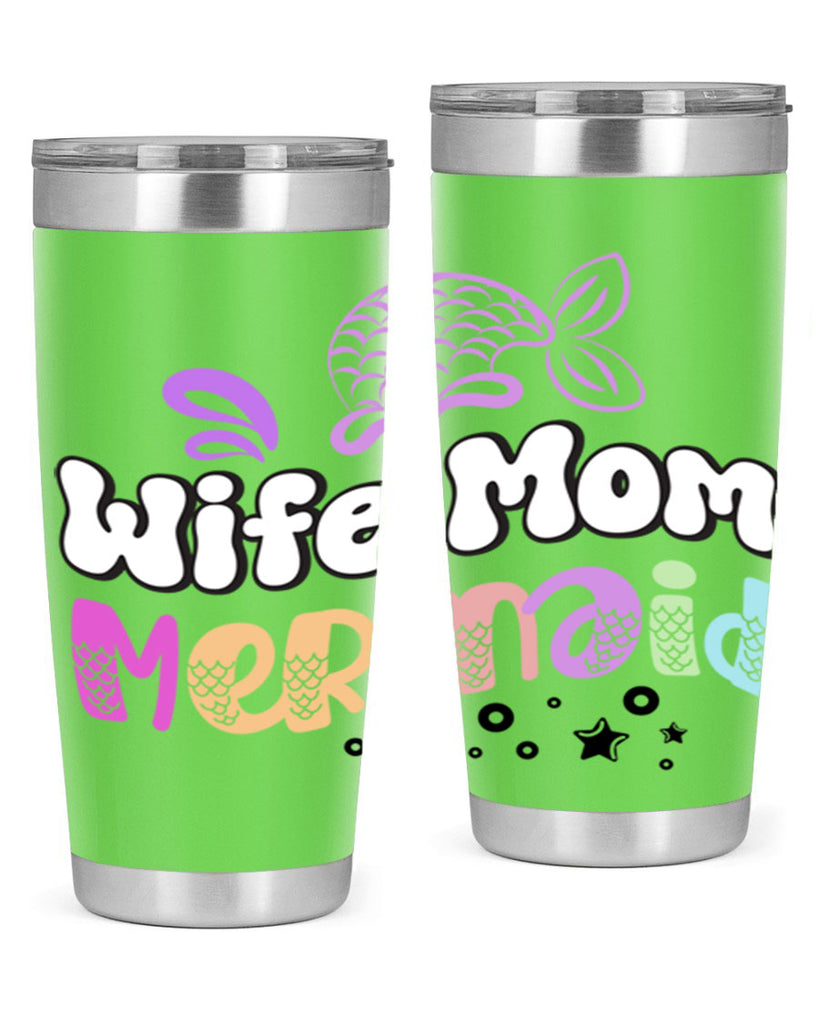 Wife Mom Mermaid 676#- mermaid- Tumbler