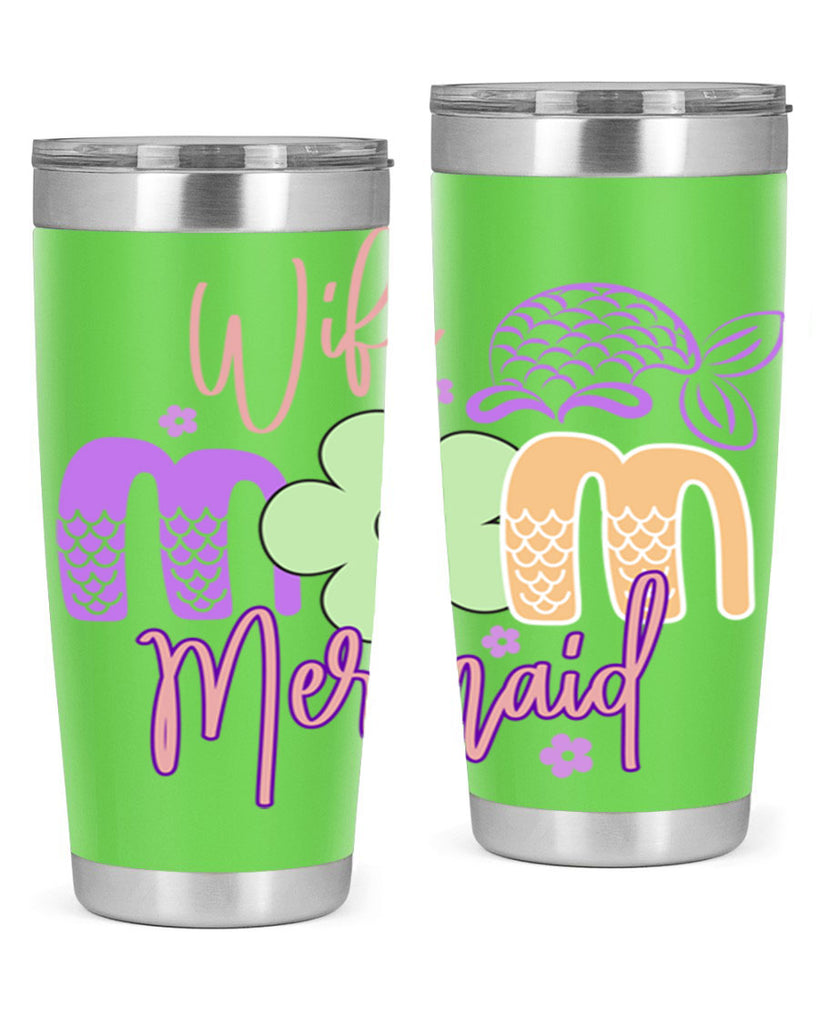 Wife Mom Mermaid 677#- mermaid- Tumbler