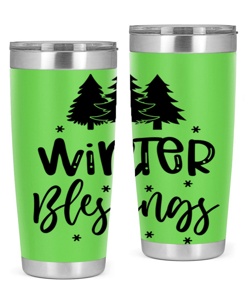 Winter Blessings 489#- winter- Tumbler