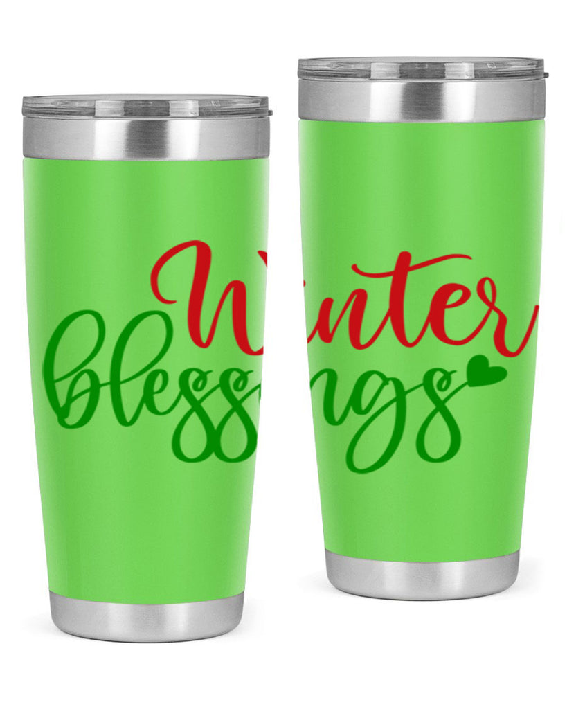 Winter Blessings 492#- winter- Tumbler