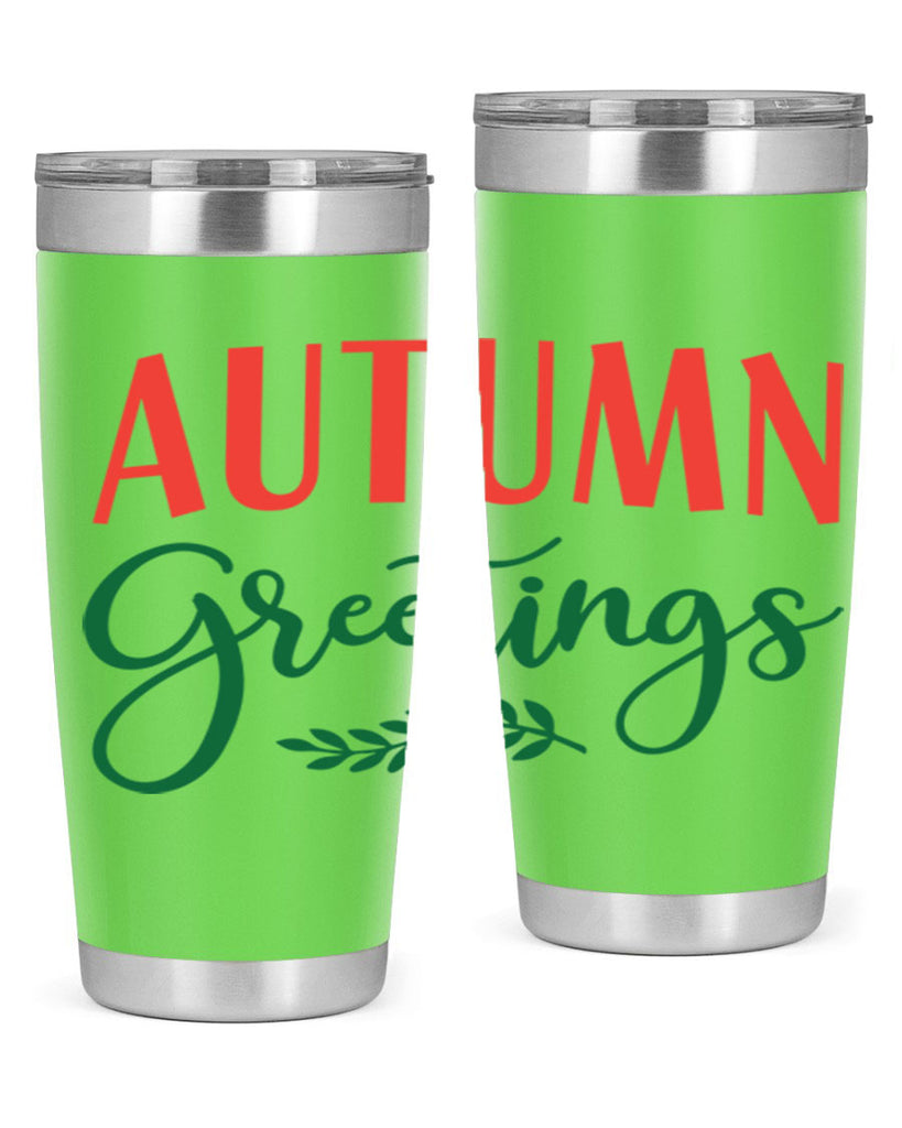 autumn greetings 14#- fall- Tumbler