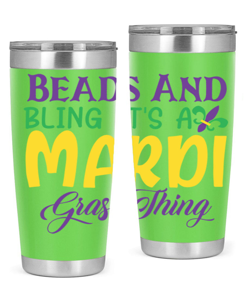 beads and bling its a mardi gras thing 86#- mardi gras- Tumbler