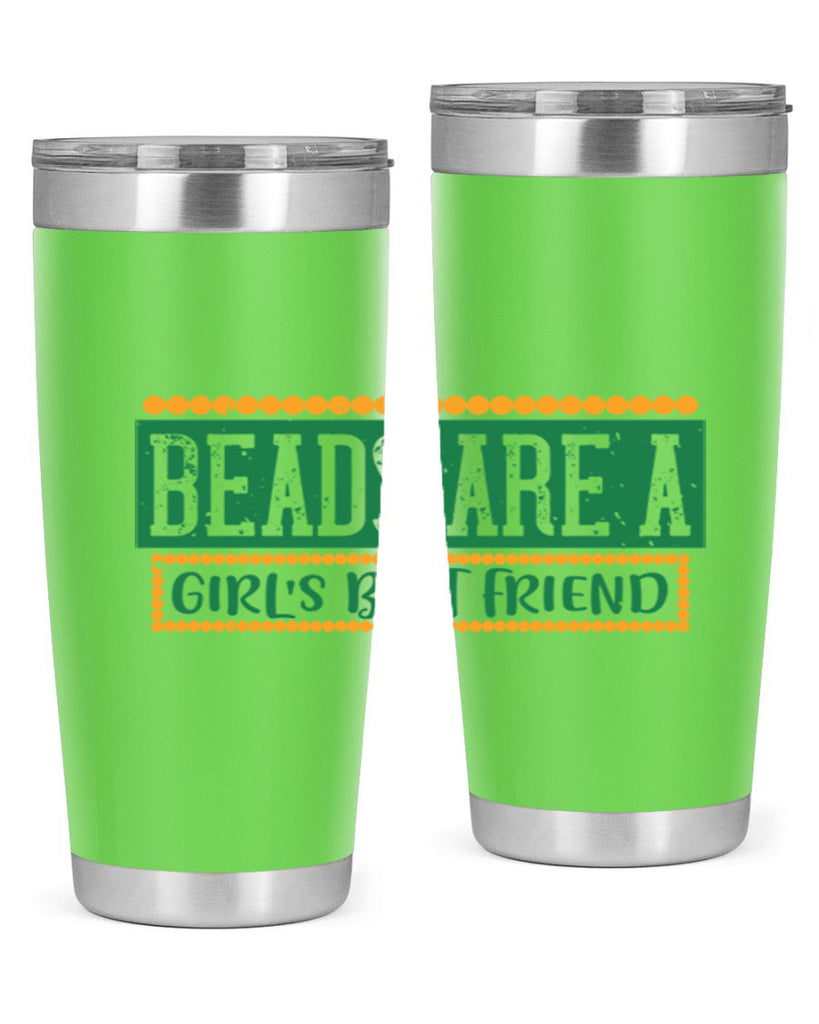 beads are a girls best friend 29#- mardi gras- Tumbler
