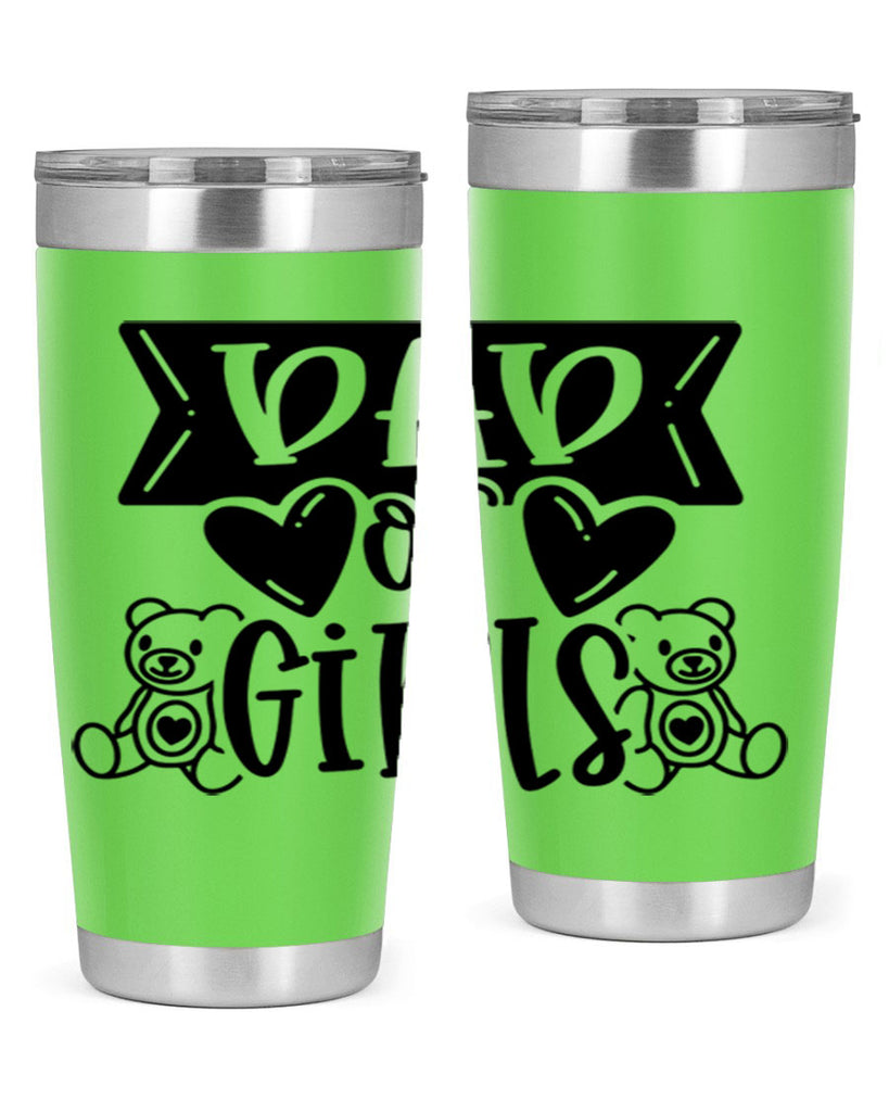 dad of girls 60#- fathers day- Tumbler