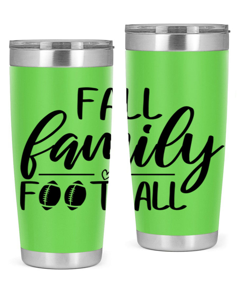 fall family football 100#- fall- Tumbler