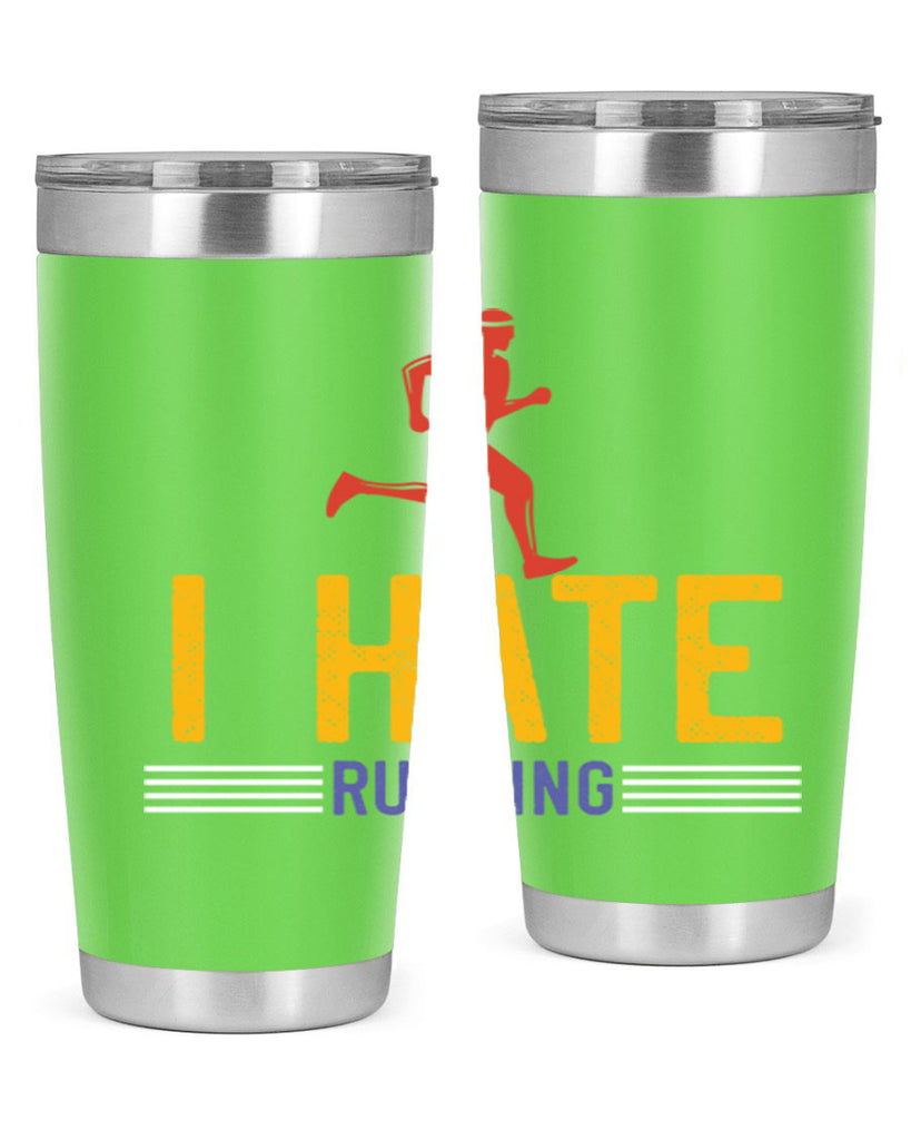 i hate running 40#- running- Tumbler