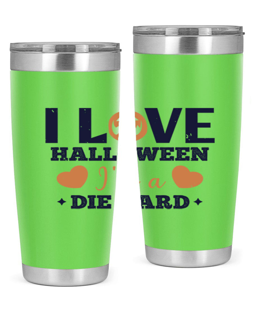i love halloween im a die hard 150#- halloween- Tumbler