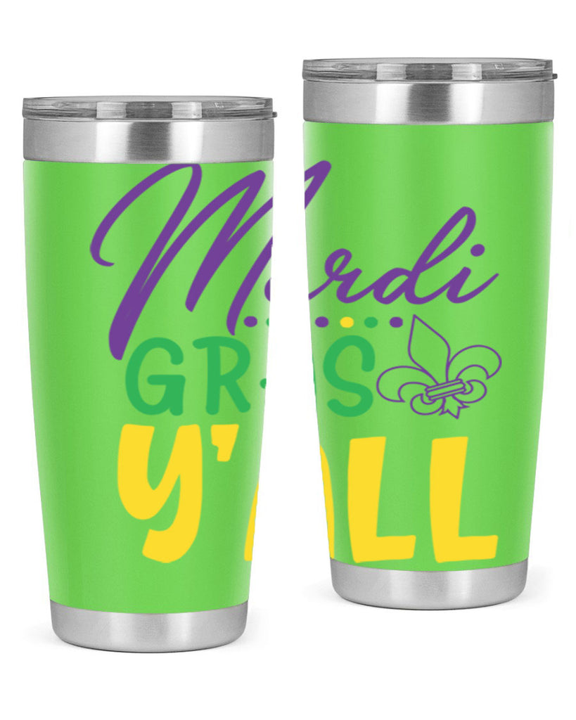 mardi gras yall 77#- mardi gras- Tumbler