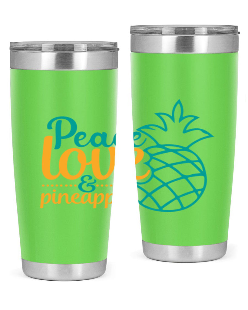 peace love pineapple Style 82#- summer- Tumbler