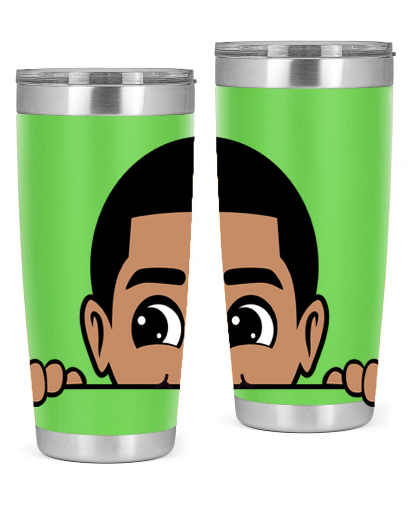 peekaboo boy 17#- black men - boys- tumbler
