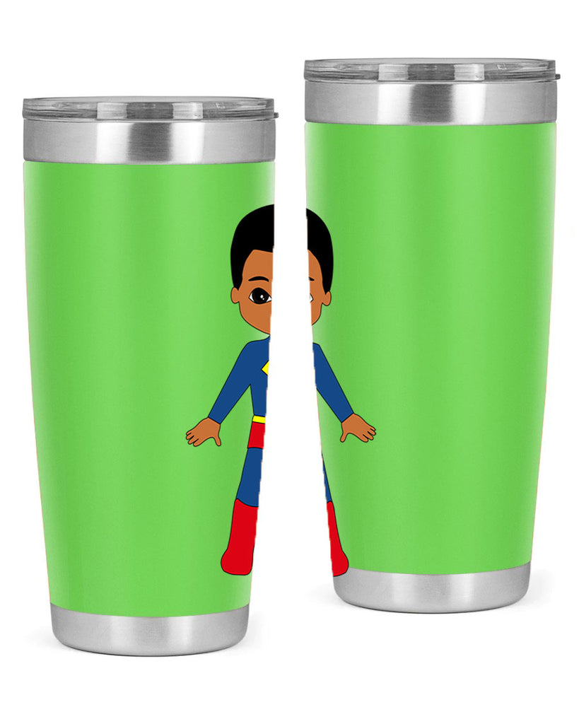 super kid 2#- black men - boys- tumbler