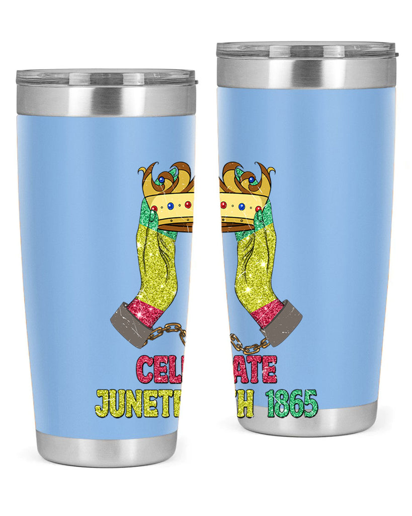 Celebrate Juneteenth 1865 Crown Designs 2#- Juneteenth- tumbler