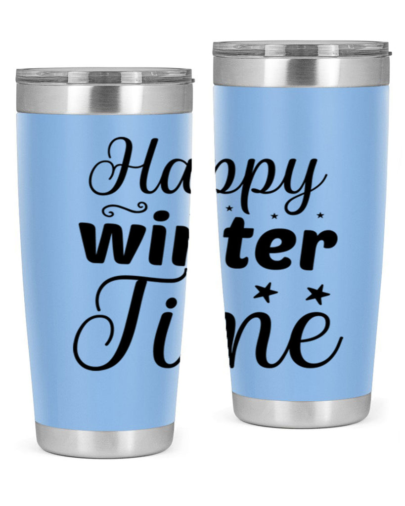 Happy Winter Time 133#- winter- Tumbler