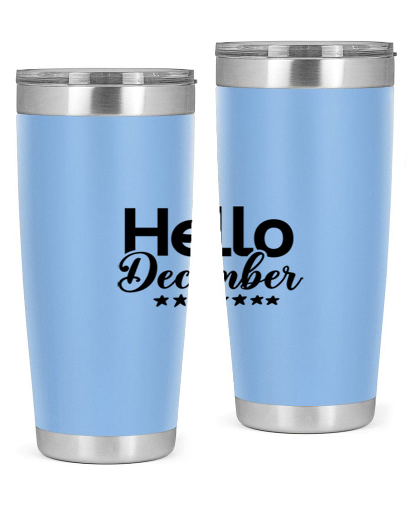 Hello December 156#- winter- Tumbler