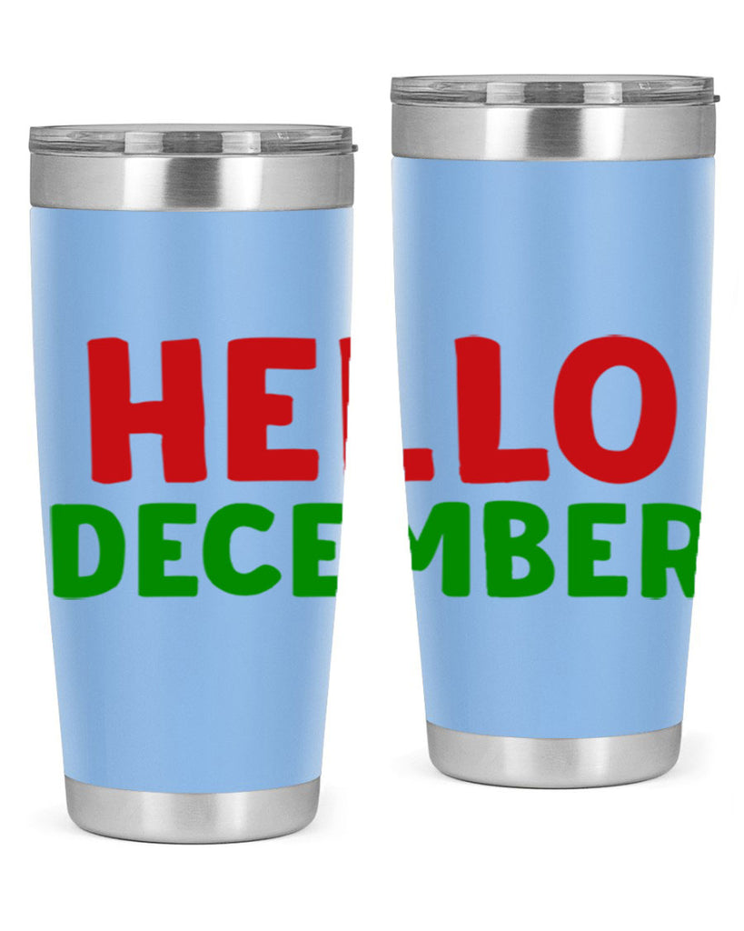 Hello December 158#- winter- Tumbler