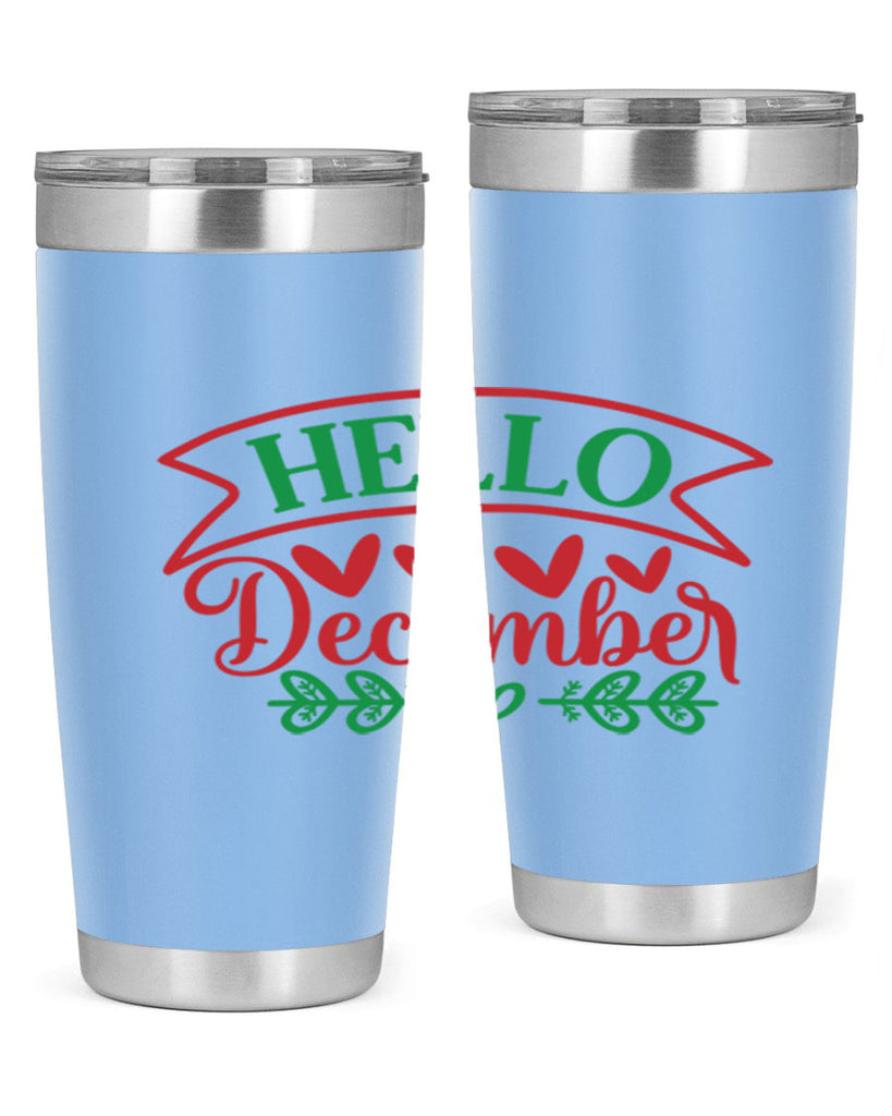 Hello December 159#- winter- Tumbler