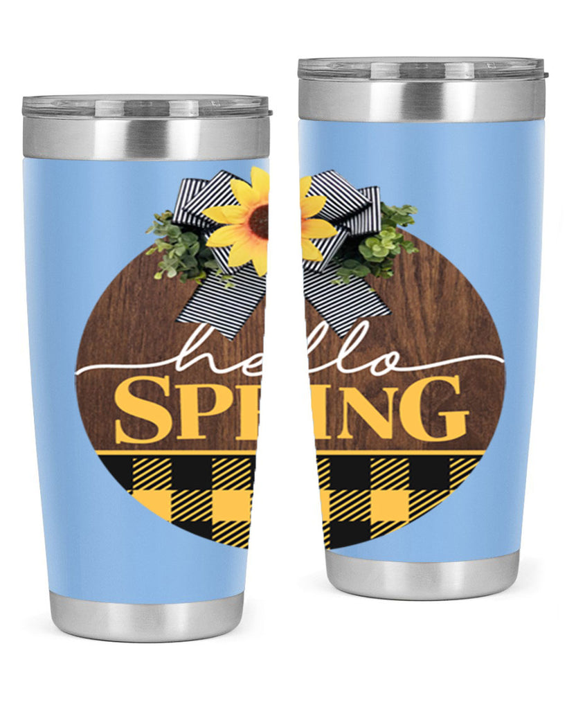 Hello Spring plaid Mockup 204#- spring- Tumbler