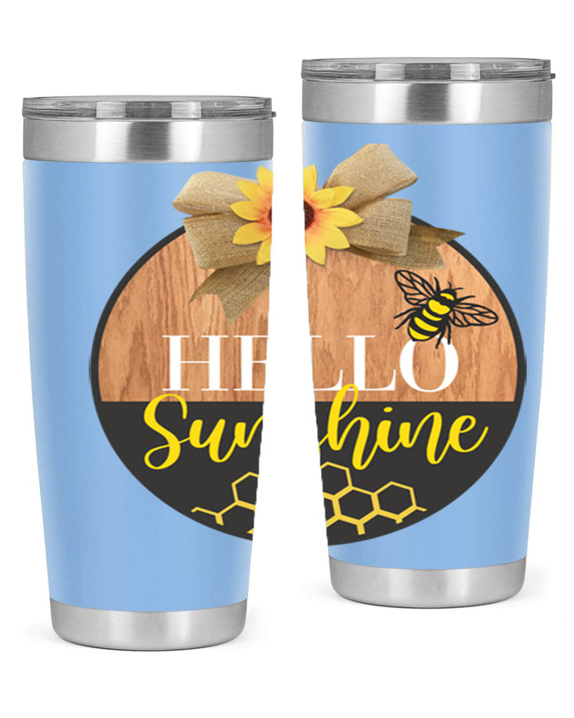 Hello Sunshine and bee Mockup215#- spring- Tumbler