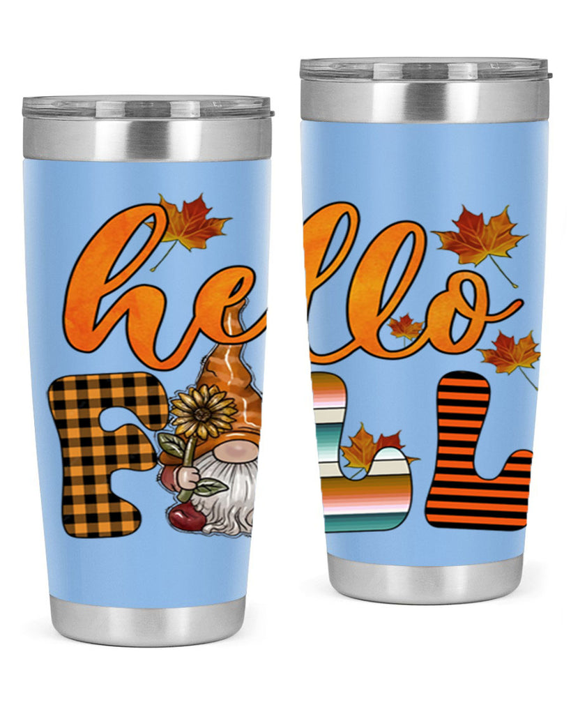 HelloFallVintageGnome 299#- fall- Tumbler