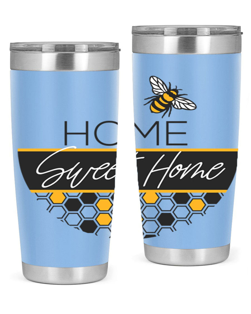 Home Sweet Home Bee and hive pattern243#- spring- Tumbler