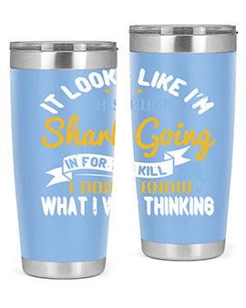 It looks like I’m this huge shark going in for the kill…I don’t know what I was thinking Style 60#- shark  fish- Tumbler
