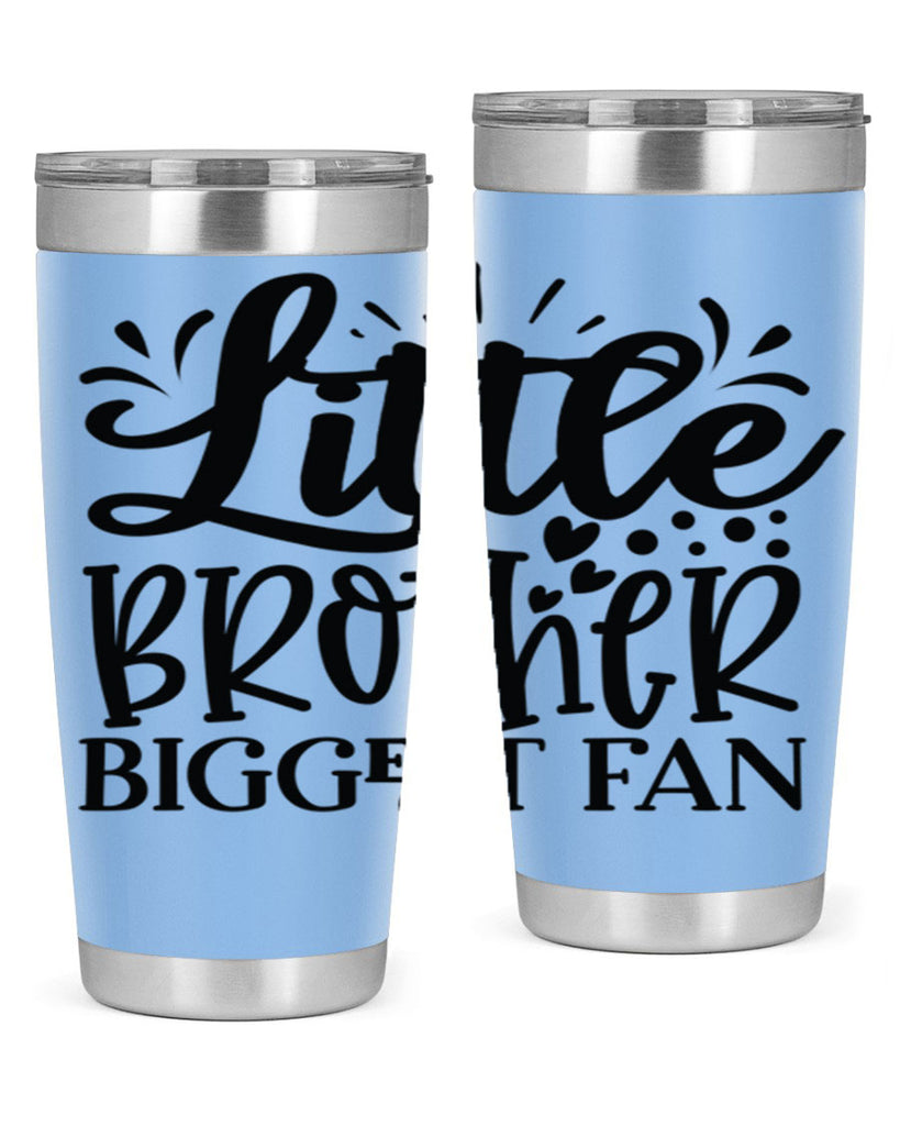 Little Brother Biggest Fan 2056#- baseball- Tumbler
