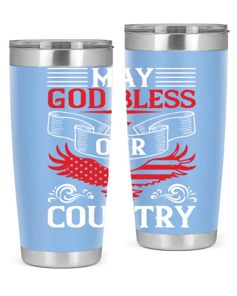 May God bless our country Style 133#- Fourt Of July- Tumbler