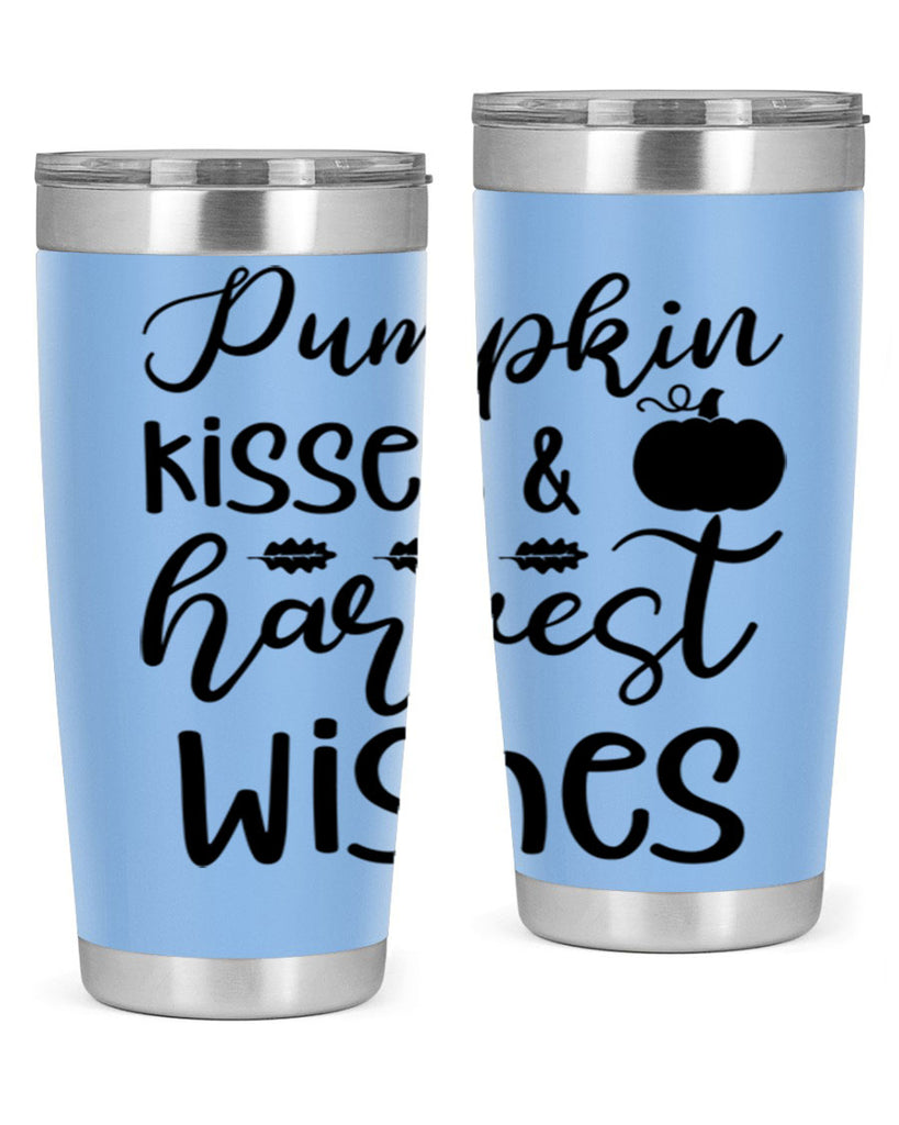 Pumpkin Kisses Harvest Wishes 525#- fall- Tumbler