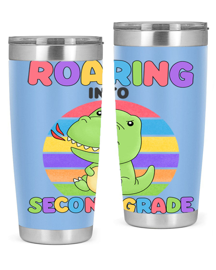 Roaring to 2nd Grade Trex 23#- second grade- Tumbler