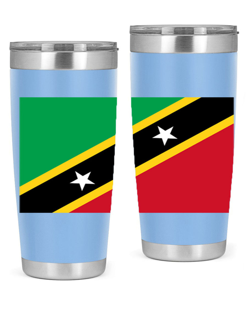 Saint Kitts and Nevis 52#- world flags- Tumbler