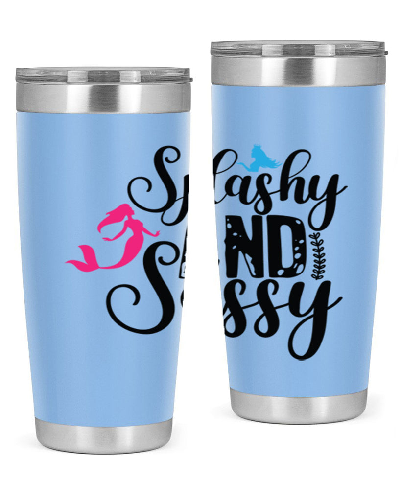 Splashy and Sassy 624#- mermaid- Tumbler