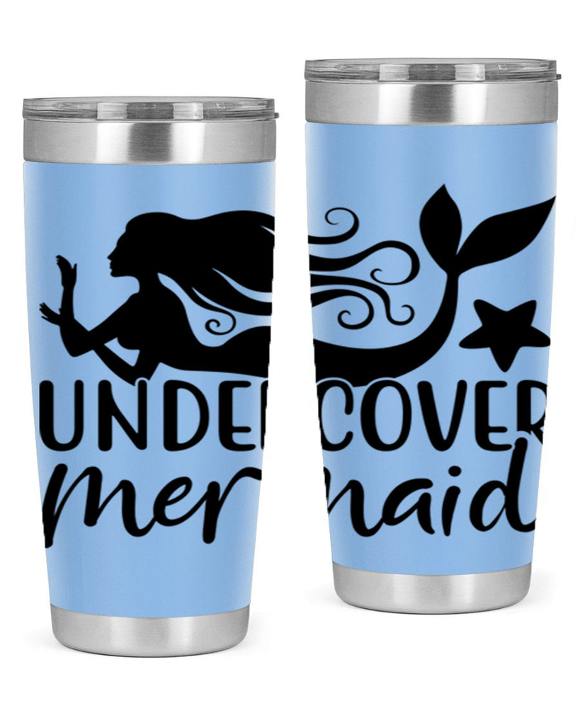 Undercover mermaid 657#- mermaid- Tumbler