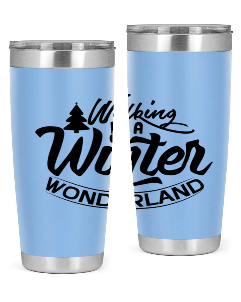 Walking In A Winter Wonderland 435#- winter- Tumbler