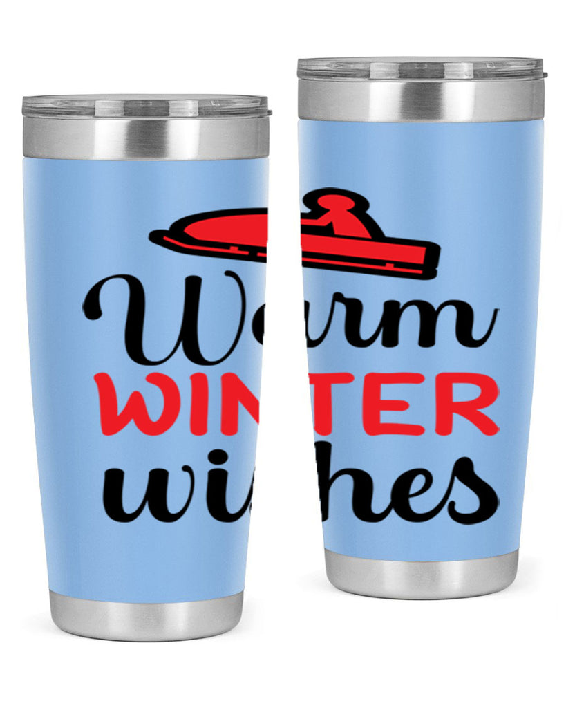 Warm winter wishes 452#- winter- Tumbler