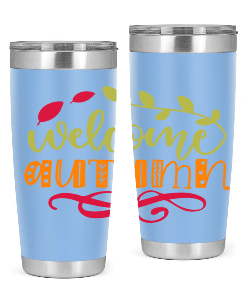 Welcome Autumn 629#- fall- Tumbler