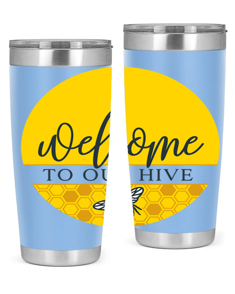 Welcome to our Hive complete yellow590#- spring- Tumbler