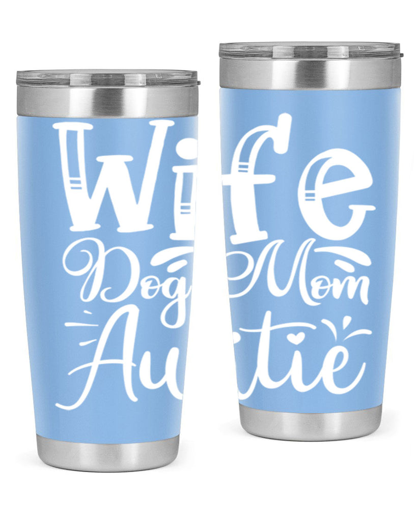 Wife Dog Mom Auntie Style 7#- aunt- Tumbler