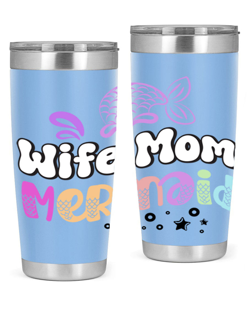 Wife Mom Mermaid 676#- mermaid- Tumbler