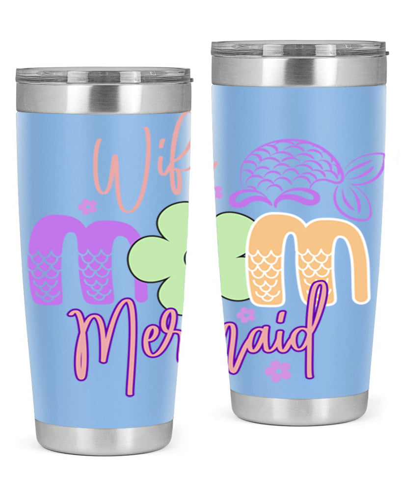 Wife Mom Mermaid 677#- mermaid- Tumbler