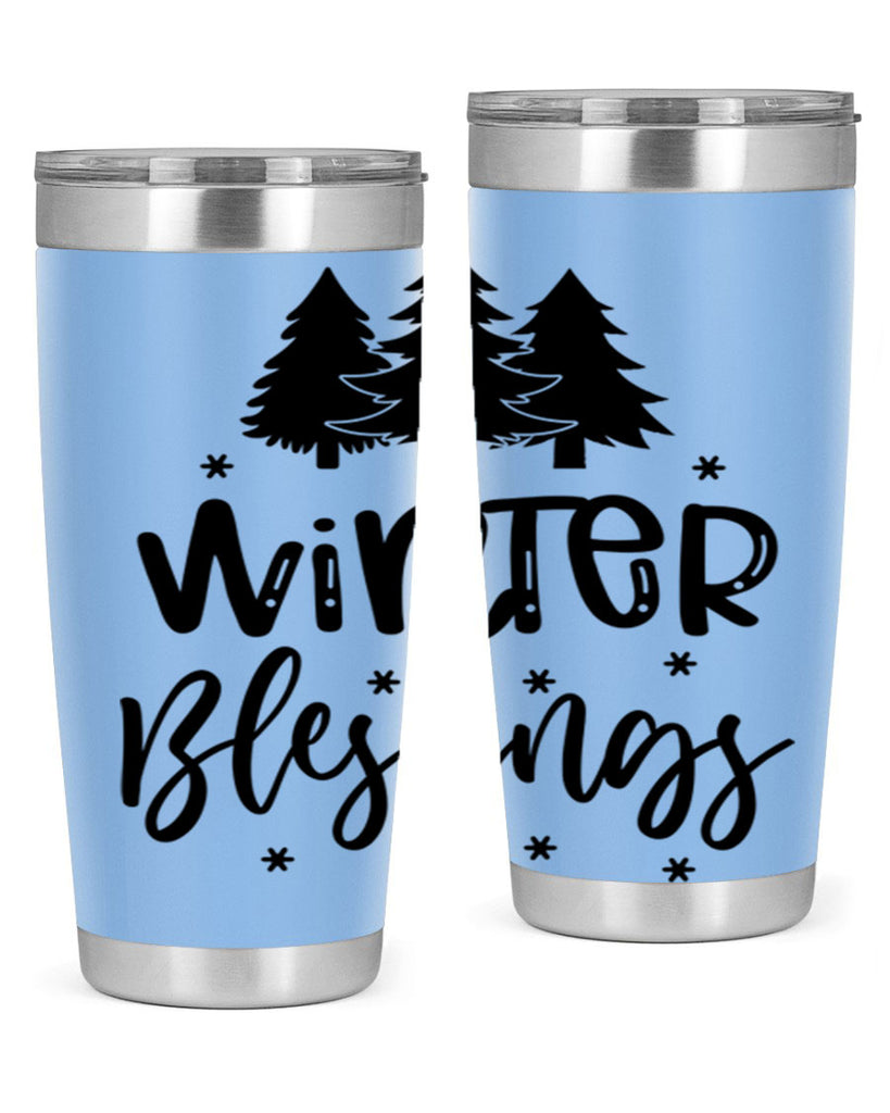 Winter Blessings 489#- winter- Tumbler