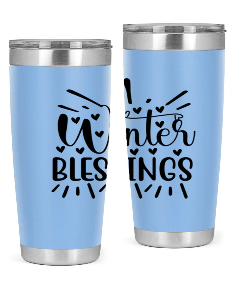 Winter Blessings 491#- winter- Tumbler