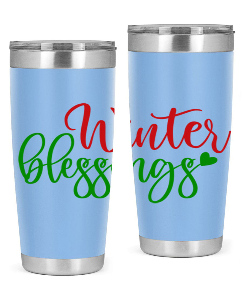 Winter Blessings 492#- winter- Tumbler