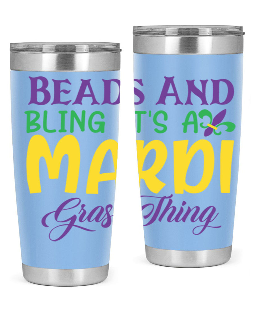 beads and bling its a mardi gras thing 86#- mardi gras- Tumbler