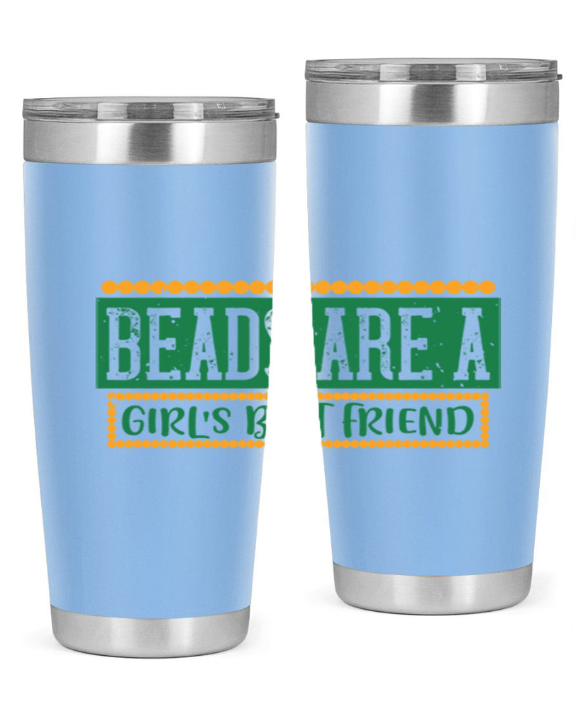 beads are a girls best friend 29#- mardi gras- Tumbler