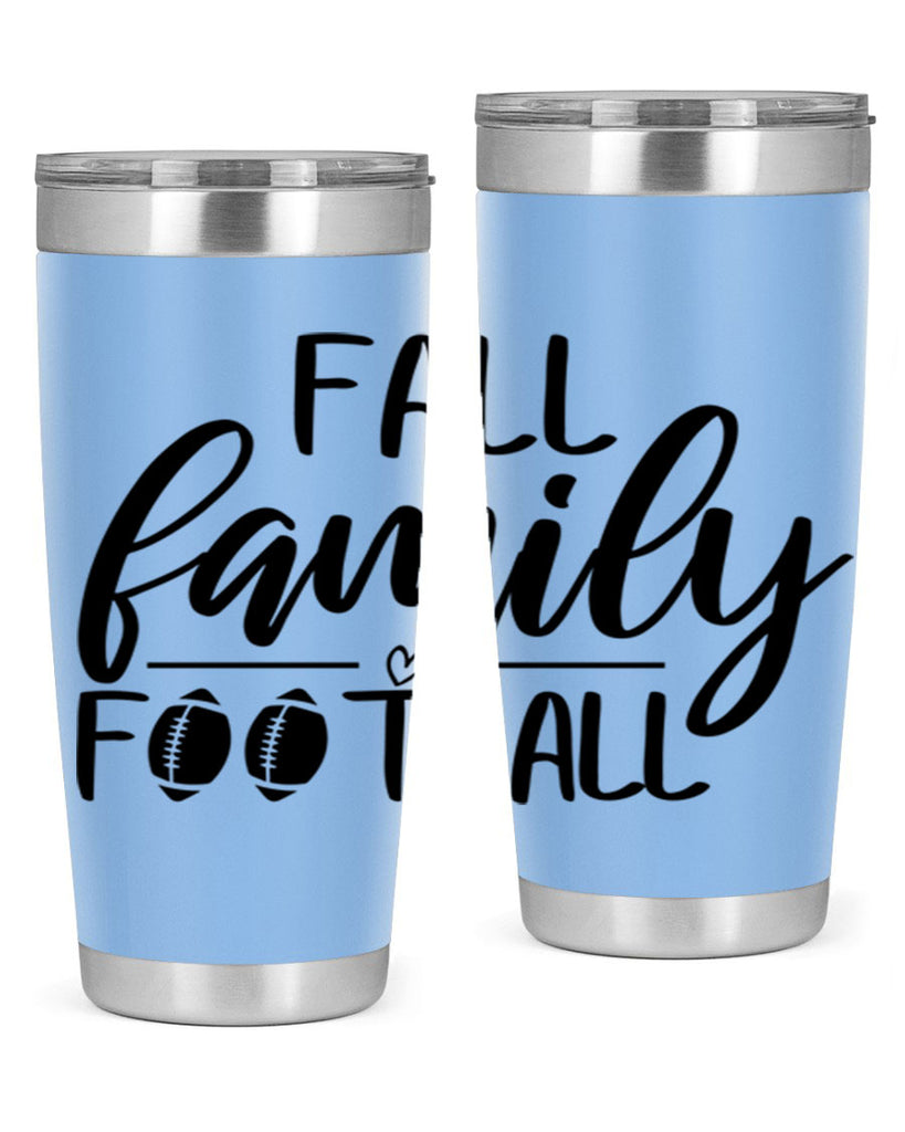 fall family football 100#- fall- Tumbler