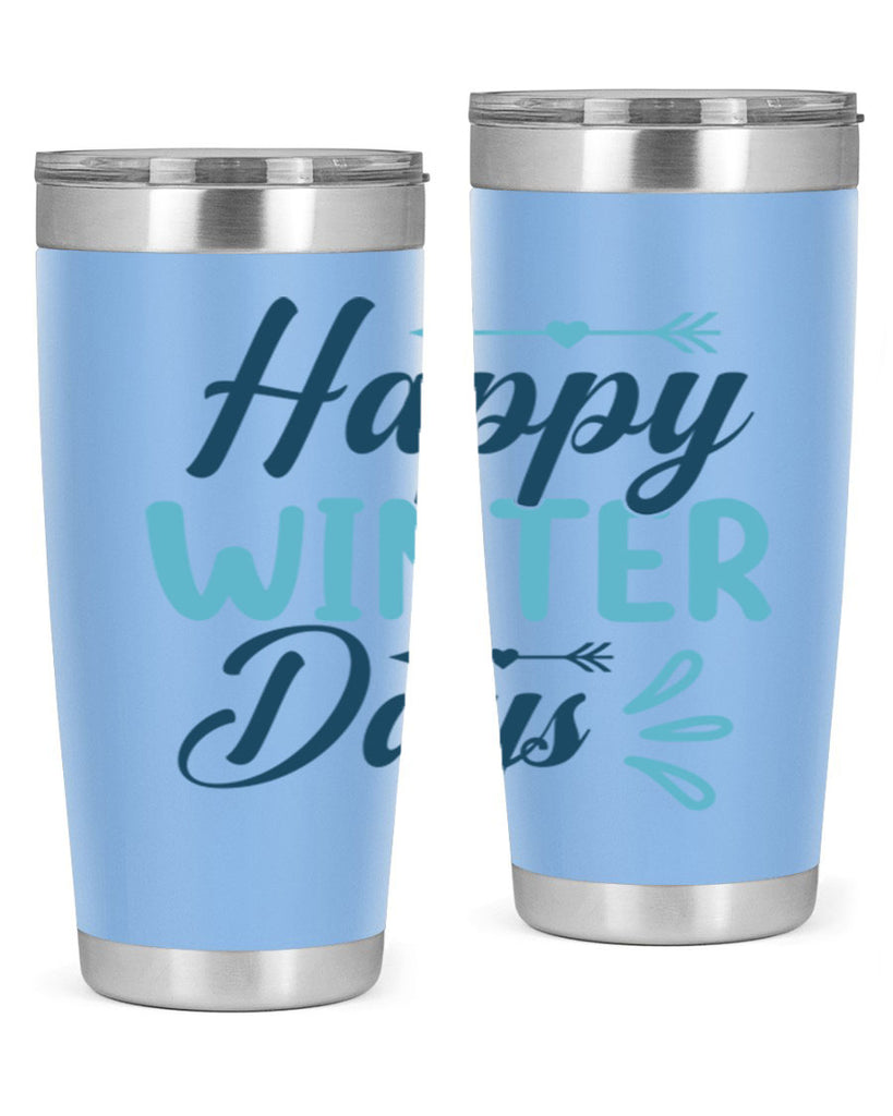 happy winter days 120#- winter- Tumbler