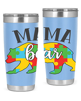 mama bear Style 32#- autism- Tumbler