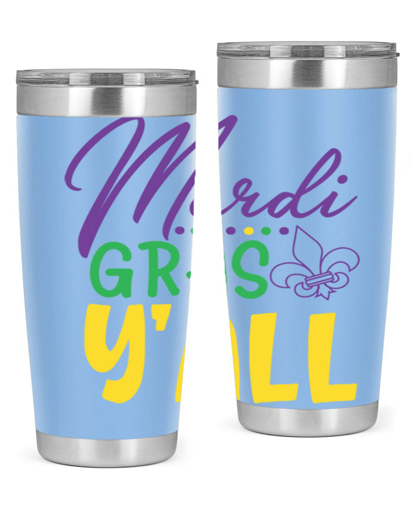 mardi gras yall 77#- mardi gras- Tumbler